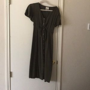 Olive green dress